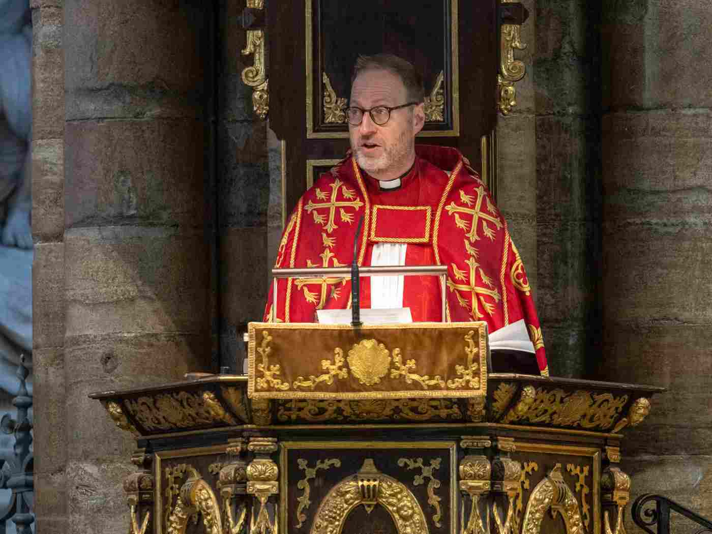 The Reverend James Mustard gives the Address