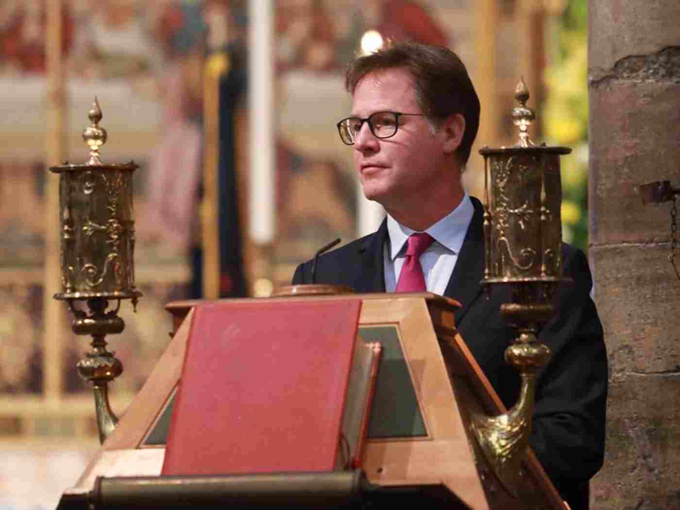 Sir Nick Clegg reads funeral oration attributed to Pericles