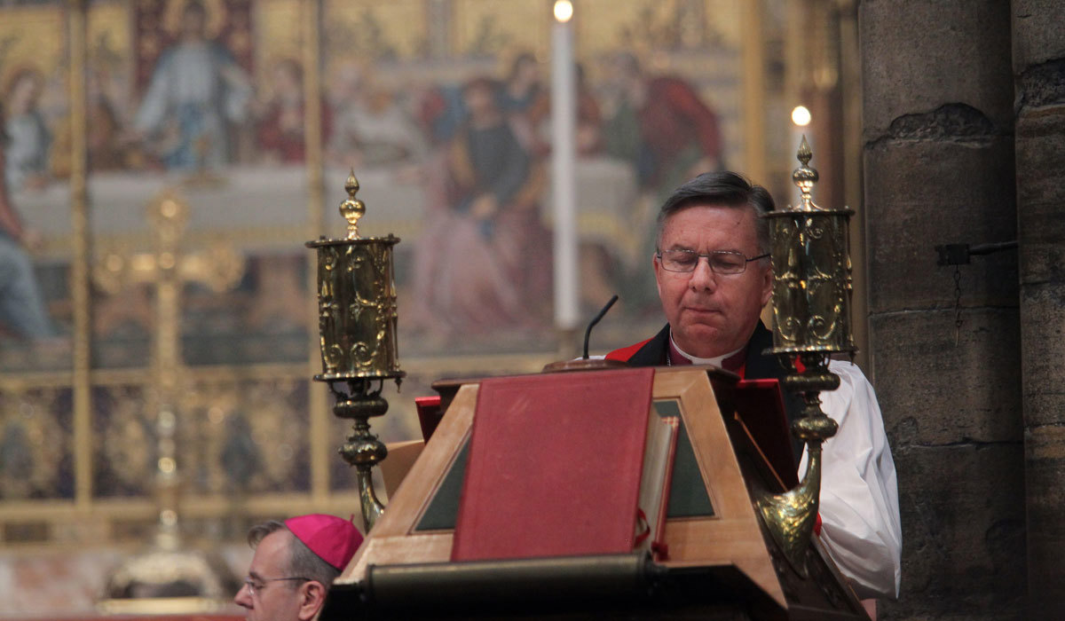 The Most Reverend Dr David Moxon KNZM, Director, The Anglian Centre in Rome, reads Ephesians 4: 1-6