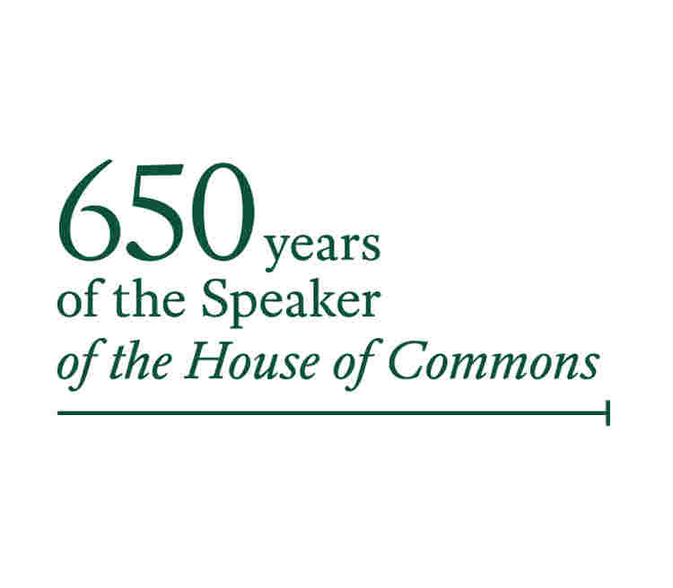 650 years of the Speaker of the House of Commons logo - UK Parliament