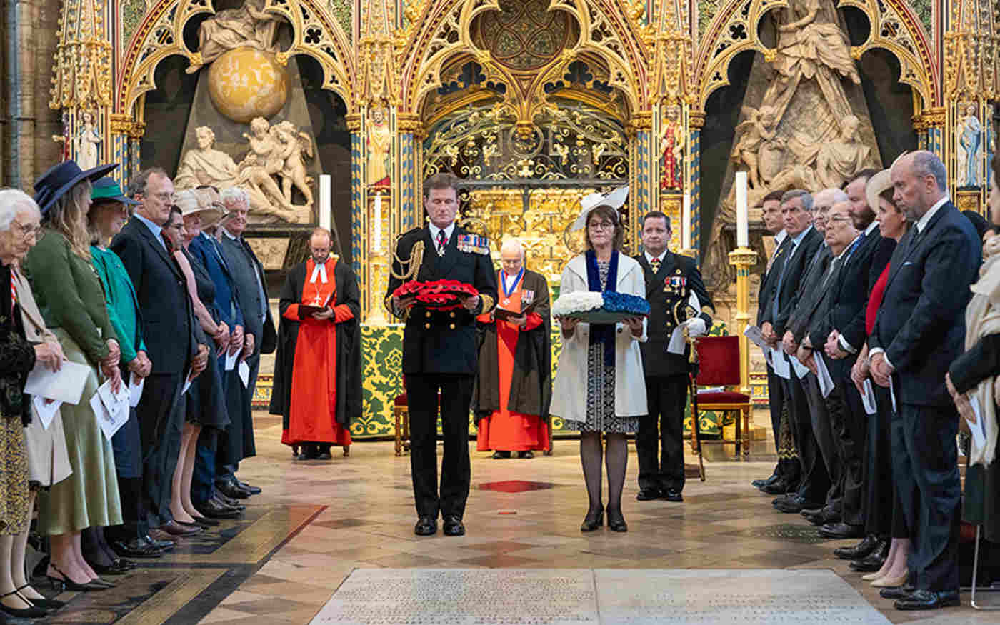 Chilean Navy Day 2024 - Carrying Wreaths