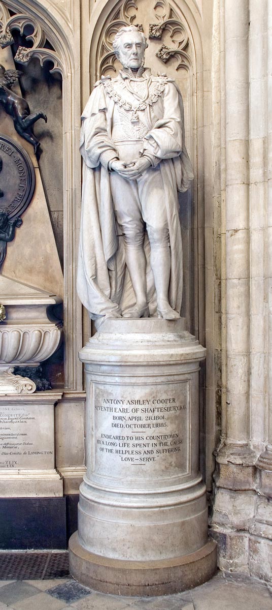 Anthony AshleyCooper, 7th Earl of Shaftesbury Westminster Abbey