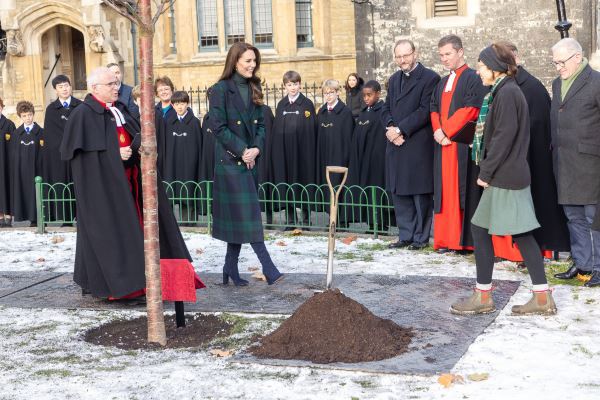 HRH Princess of Wales dedicates Abbey tree