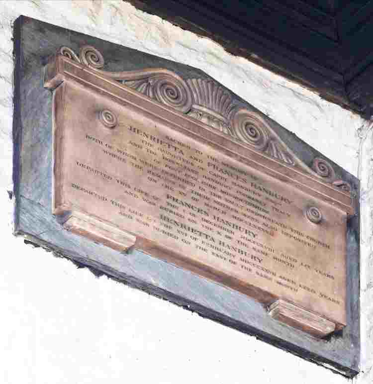 Jane, Henrietta and Frances Hanbury