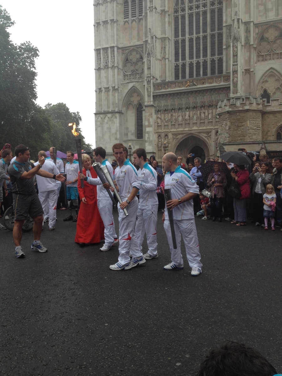 Paralympic flame arrives at Abbey