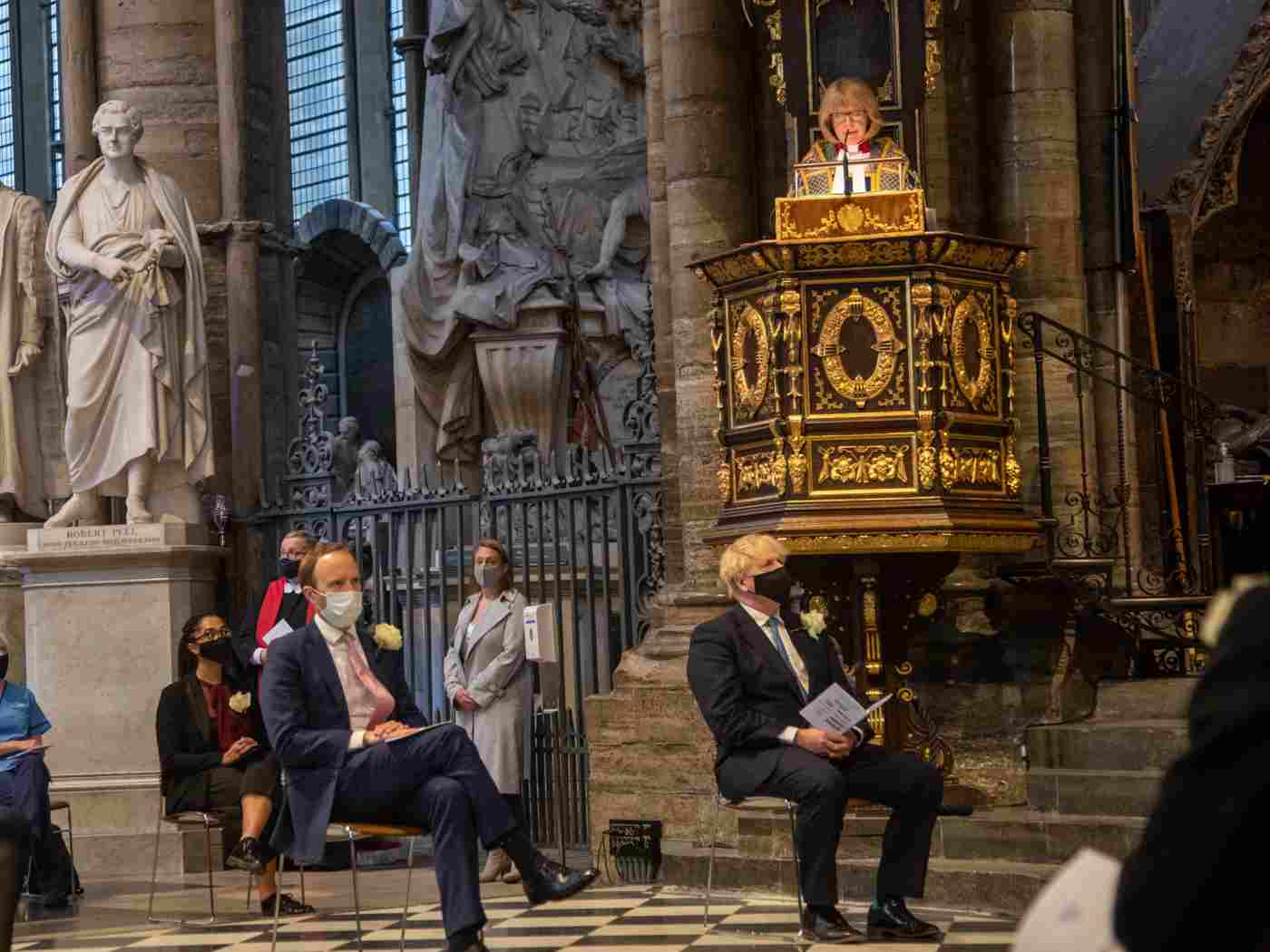 Former nurse and current Bishop of London, Dame Sarah Mullally, gives the address.