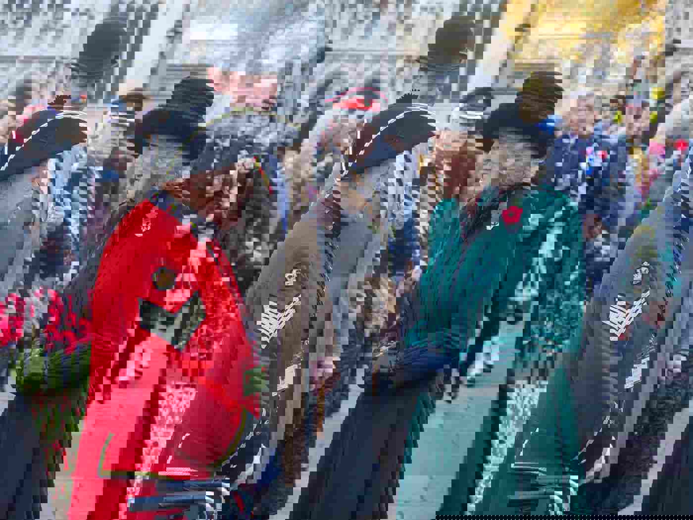 HRH The Duchess of Cornwall met with veterans and others who had planted tributes