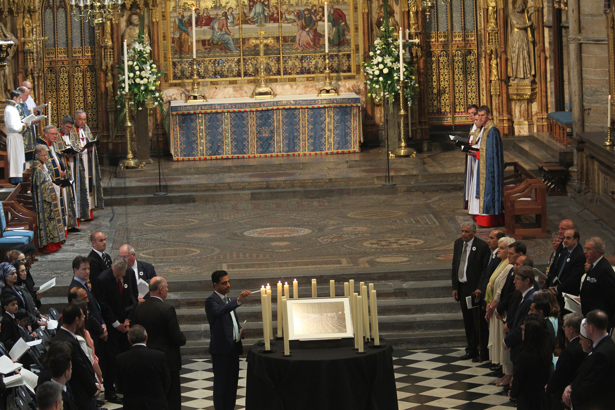 A Solemn Commemoration for Srebrenica Memorial Day was held at Westminster Abbey at Noon on Monday 6th July