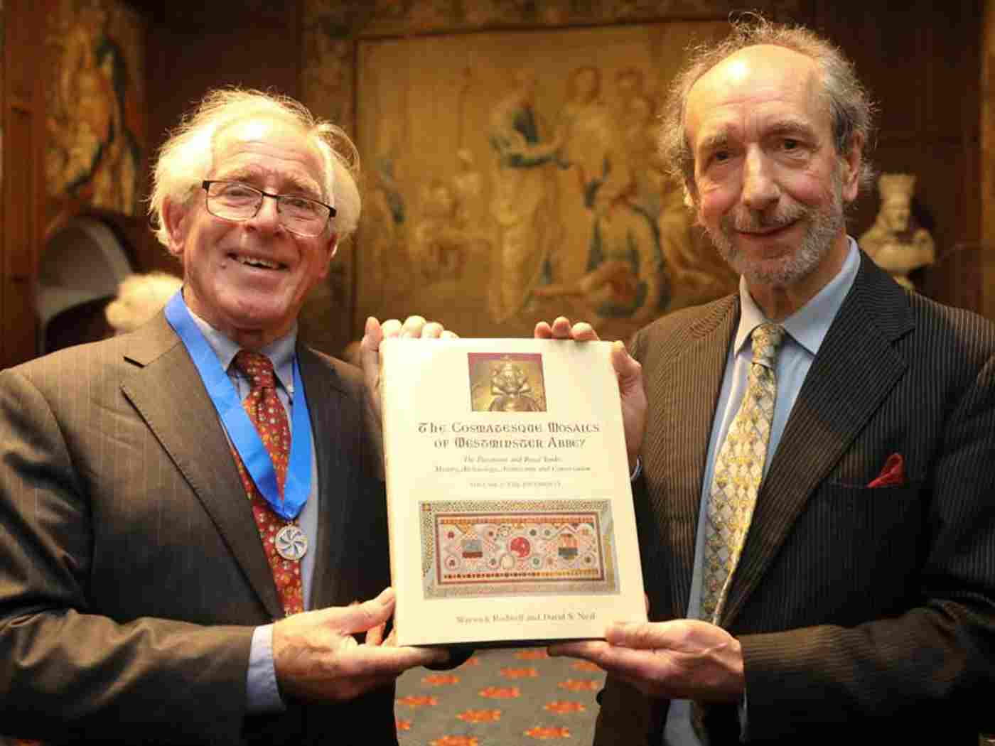 David S Neal and Warwick Rodwell with their book