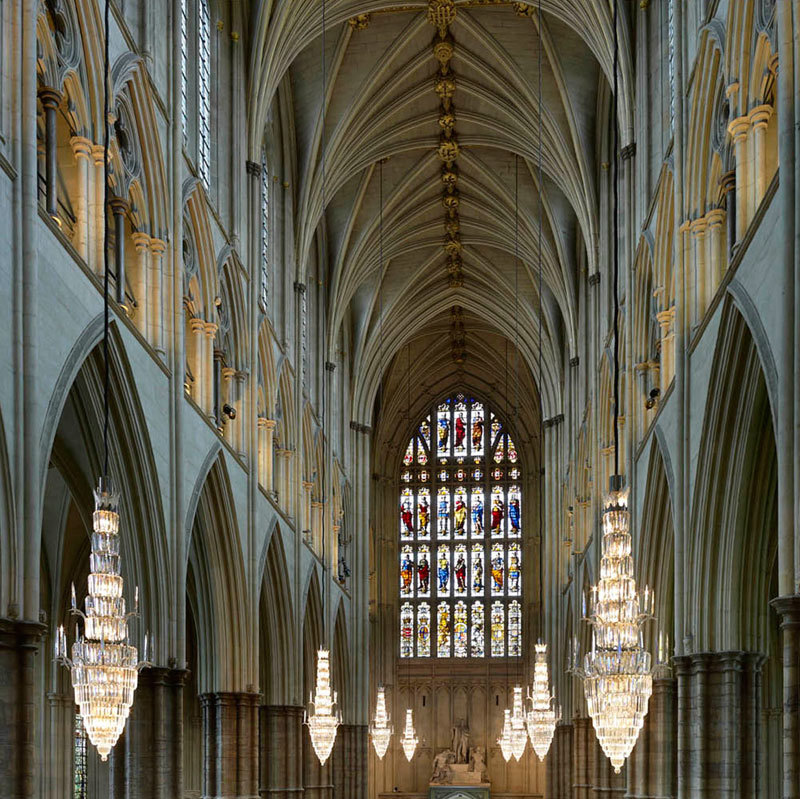Photograph of nave in Westminster Abbey