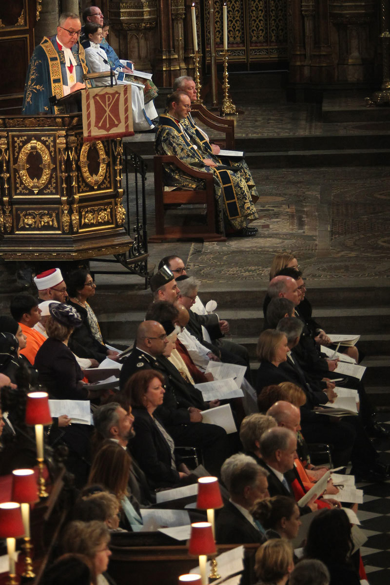 The Dean of Westminster, the Very Reverend Dr John Hall, gives The Address