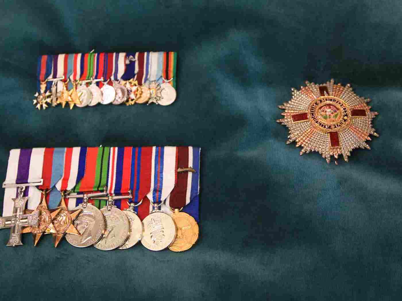 The Lord Carrington’s orders and decorations were brought forward at the start of the service