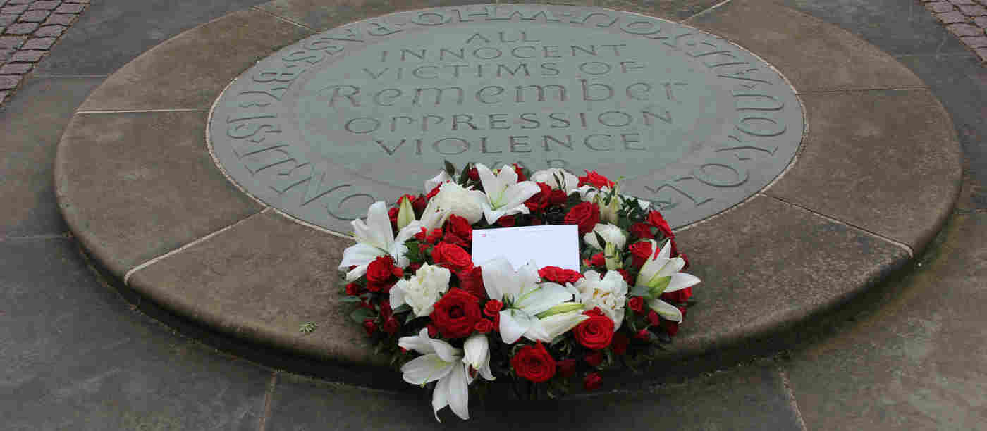 Swiss President pays respects to innocent victims