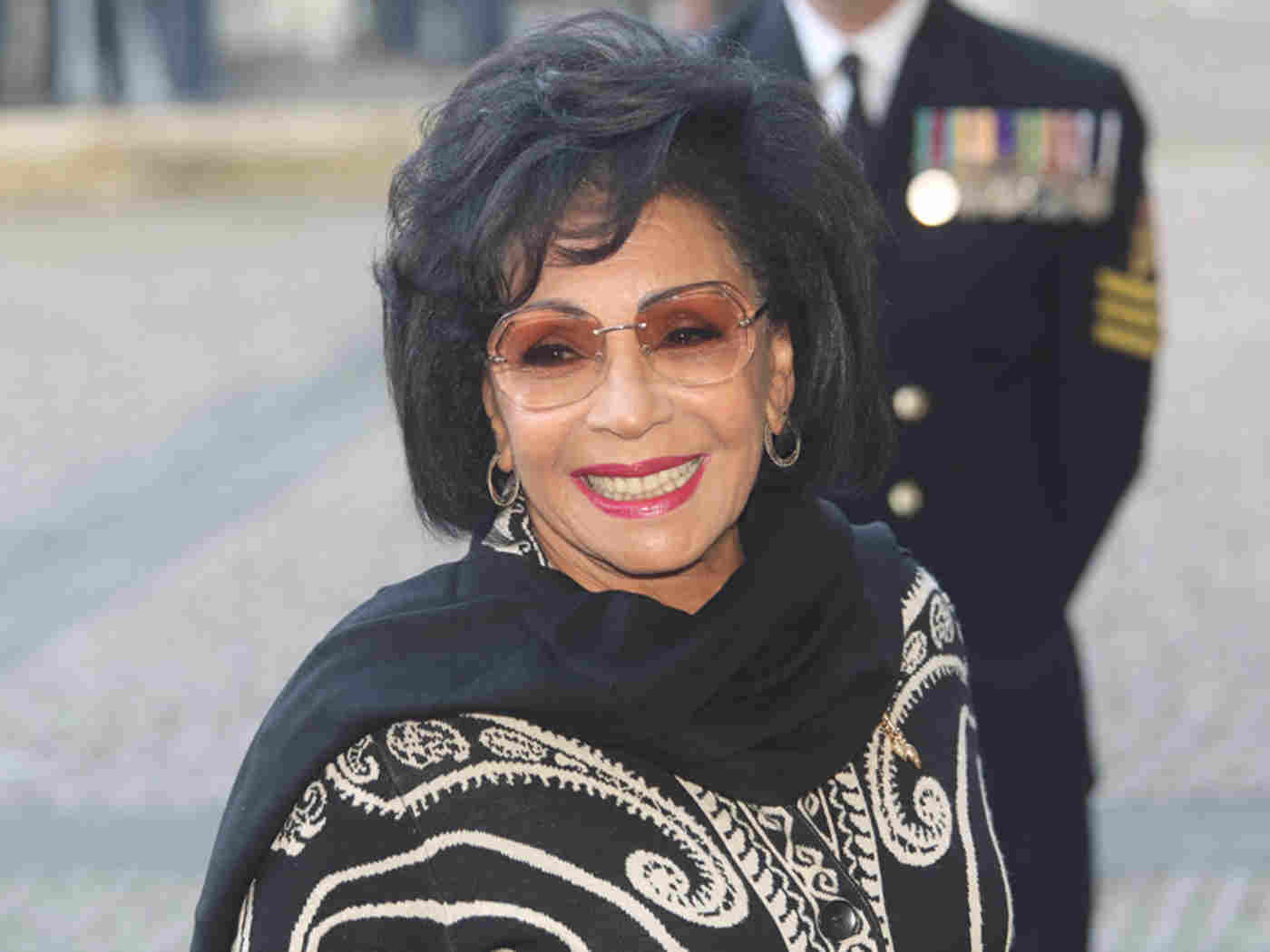 Singer Dame Shirley Bassey arrives