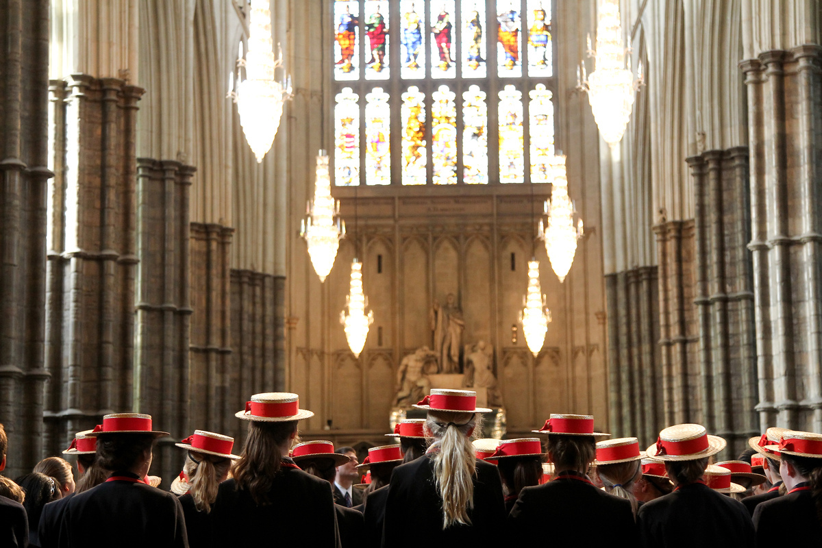 Students fill Abbey to celebrate Nathaniel Woodard