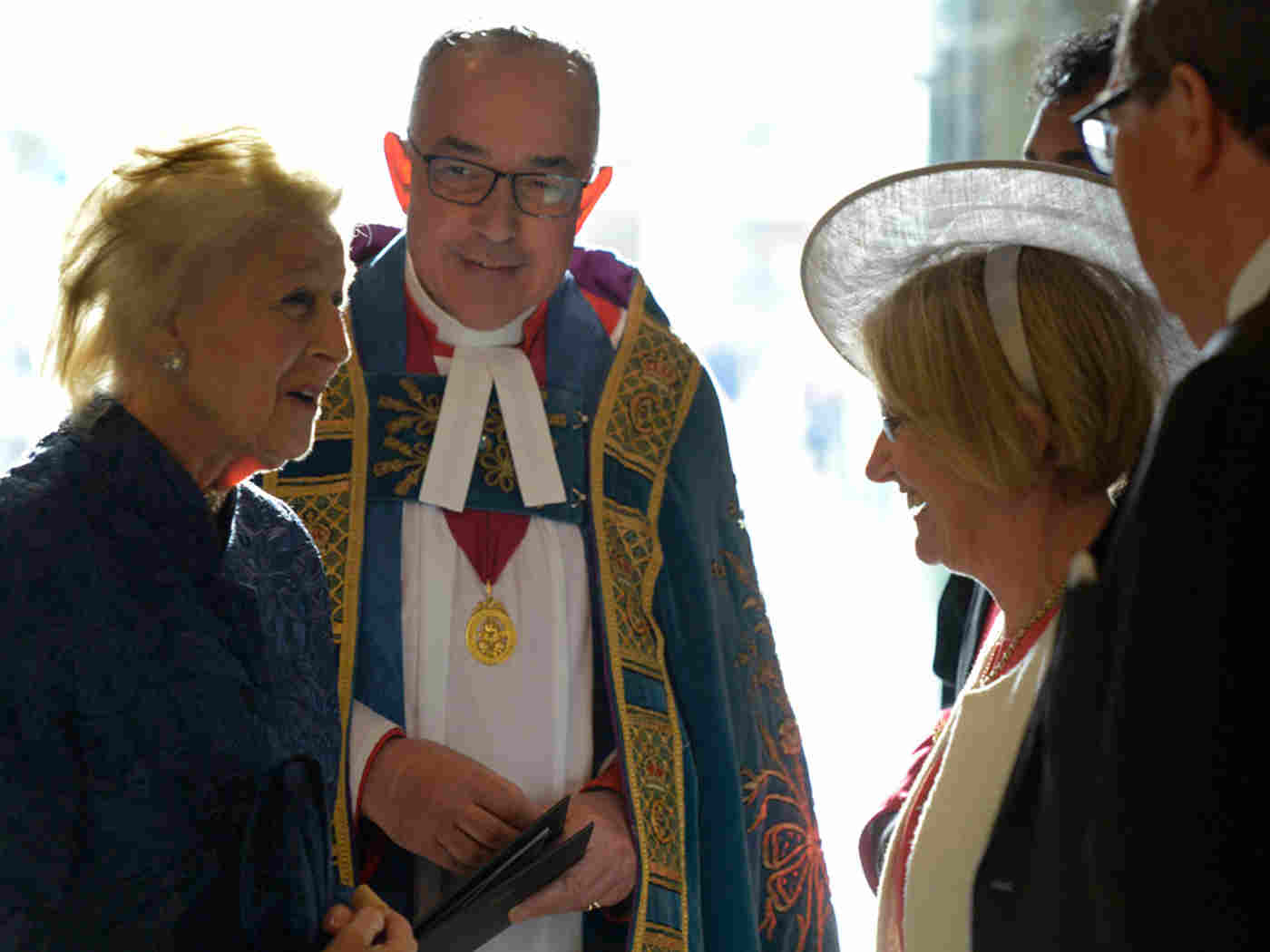 Princess Alexandra arrives at the service
