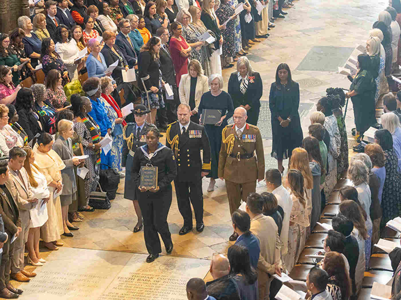 The Commonwealth Nurses’ Roll of Honour and COVID-19 Pandemic Roll of Honour were borne through the Abbey