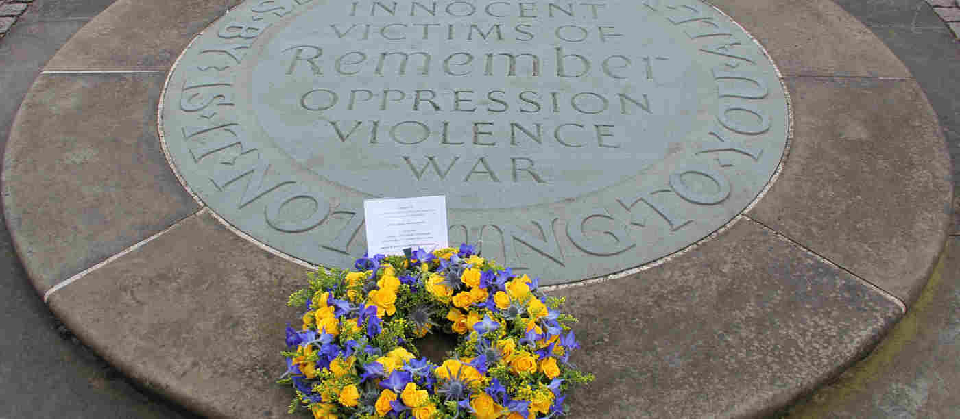 Ukraine Ambassador attends wreath laying at Innocent Victims’ Memorial