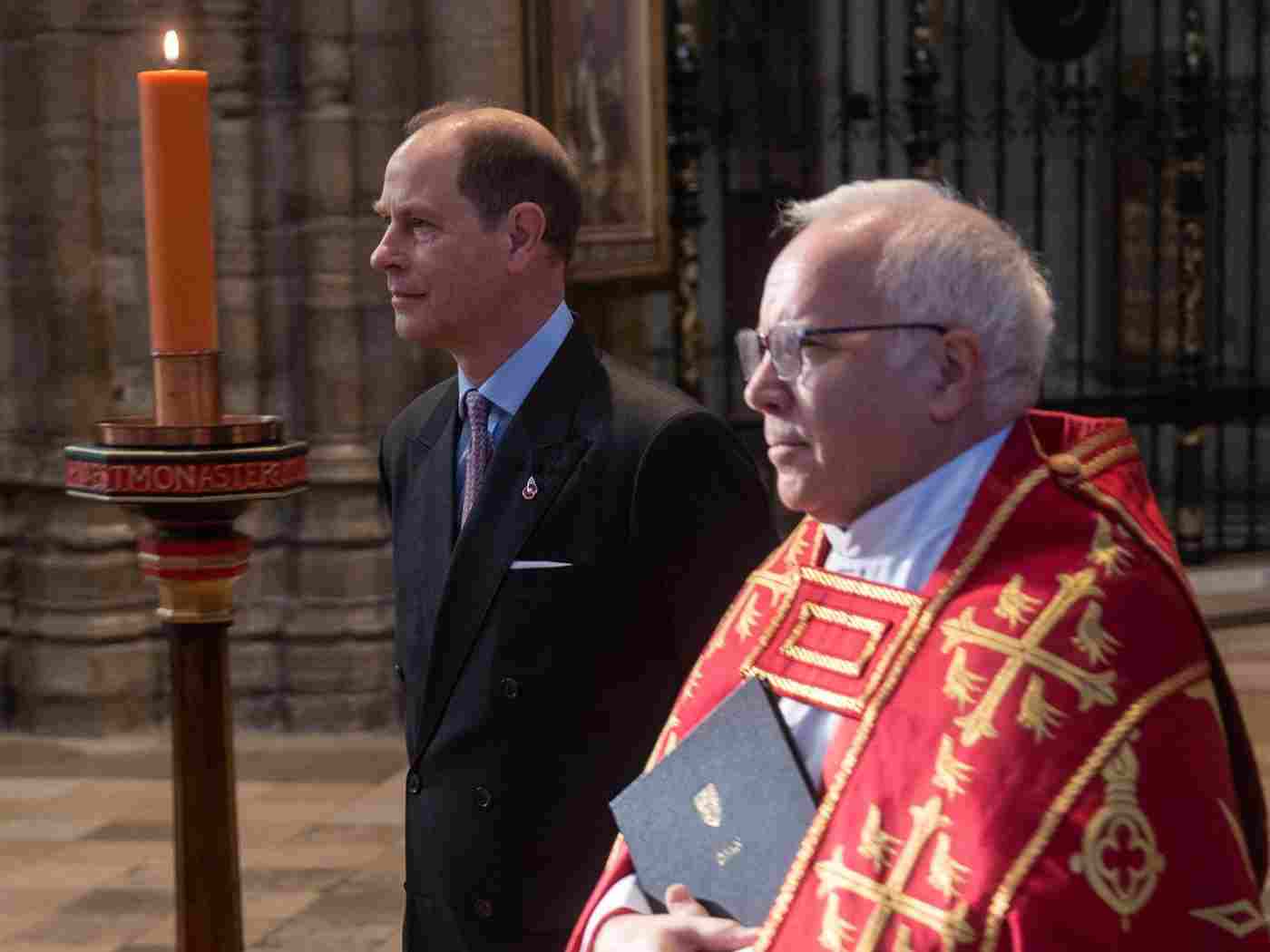 HRH The Earl of Wessex with the Dean