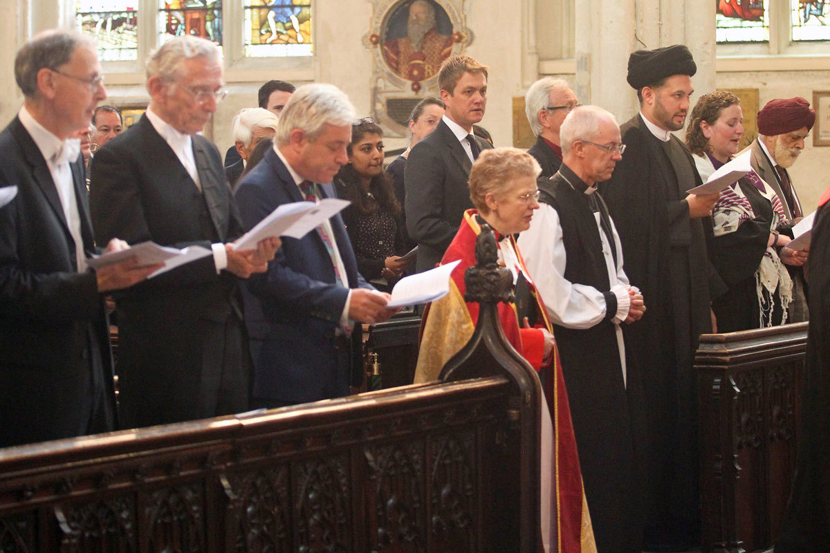 A Service for the New Parliament was attended by MPs, peers, parliamentary staff and Faith Leaders
