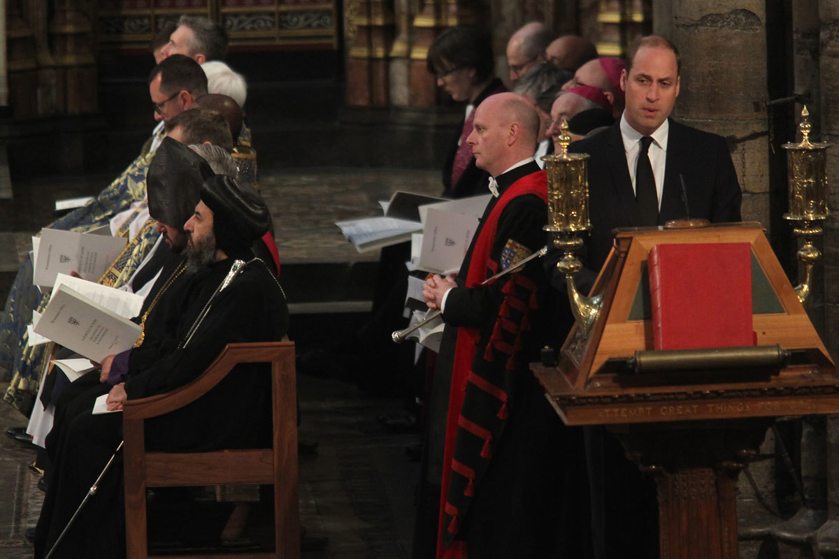 HRH The Duke of Cambridge reads St Luke 10: 29-37, the Parable of the Good Samaritan