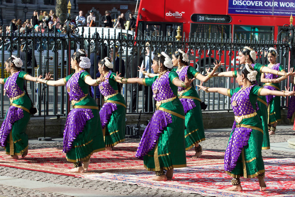 The Bhavan perform before the service