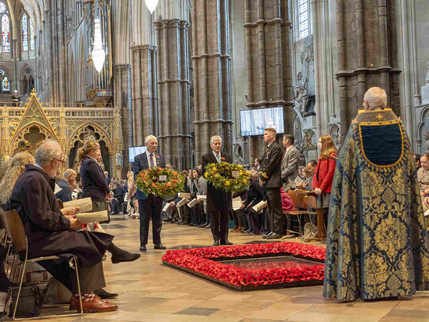 Wreaths laid at the Grave of the Unknown Warrior by the High Commissioners