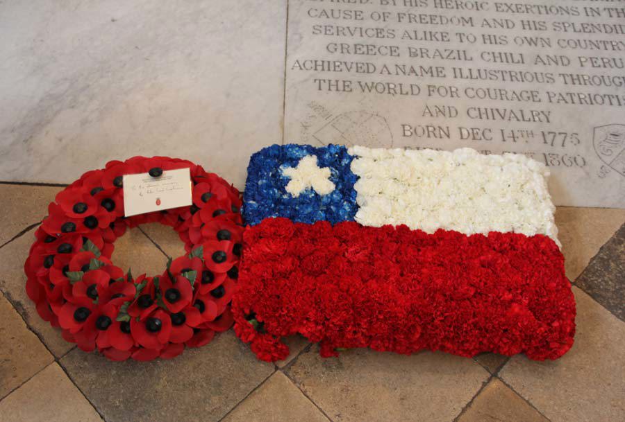 Chilean Navy honours Admiral Cochrane