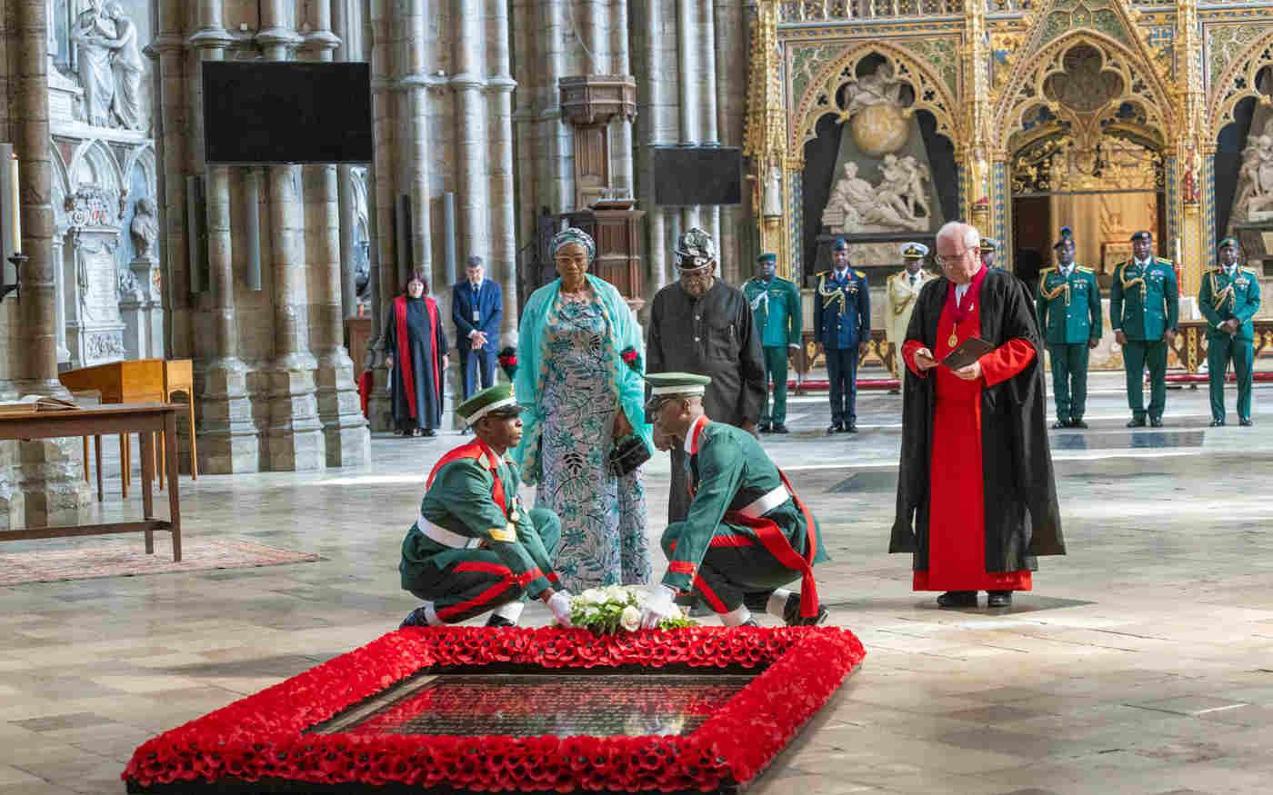 Nigerian President welcomed to the Abbey