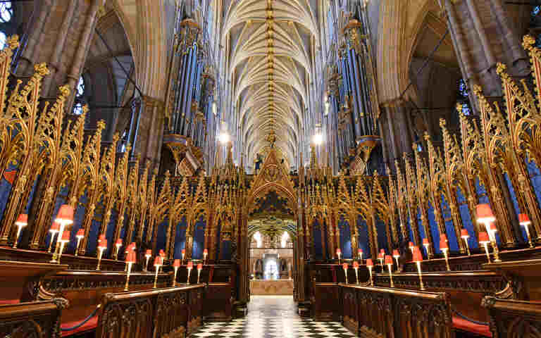 Photograph of quire within Westminster Abbey
