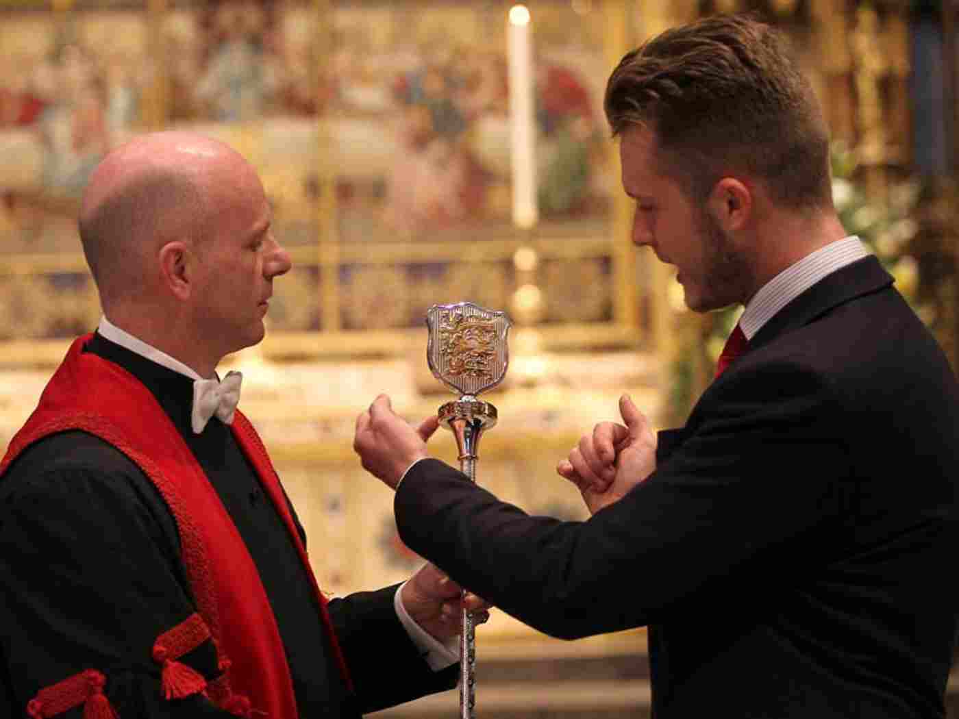 Martin Castledine with apprentice William Sullivan