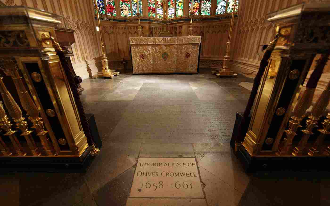 Westminster Abbey reveals Cromwell’s original grave