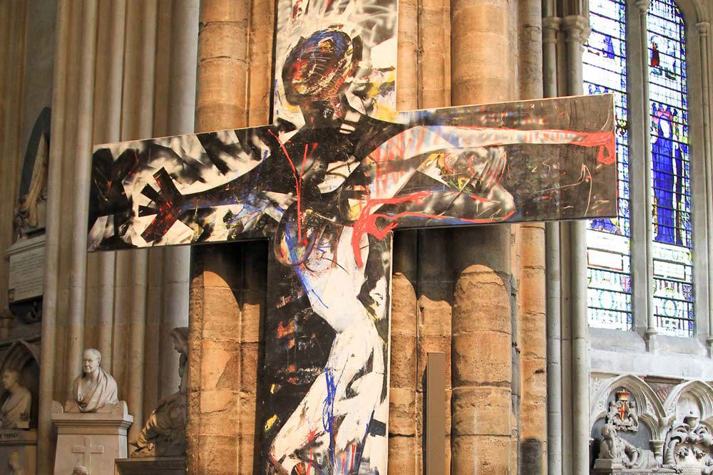 Terry Duffy's artwork 'Victim, no resurrection', a response to the 1981 riots
