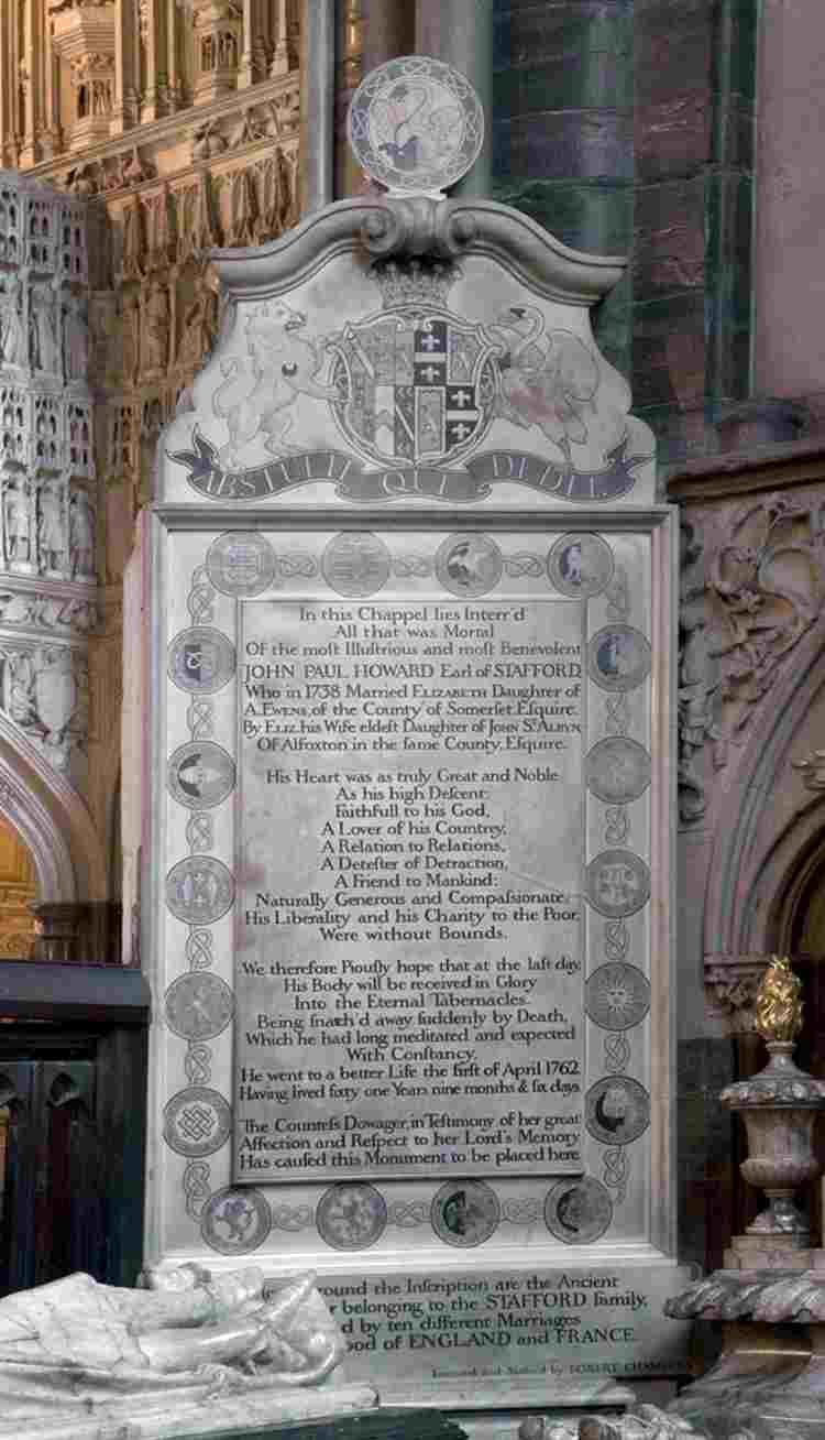 John Howard, Earl of Stafford & family