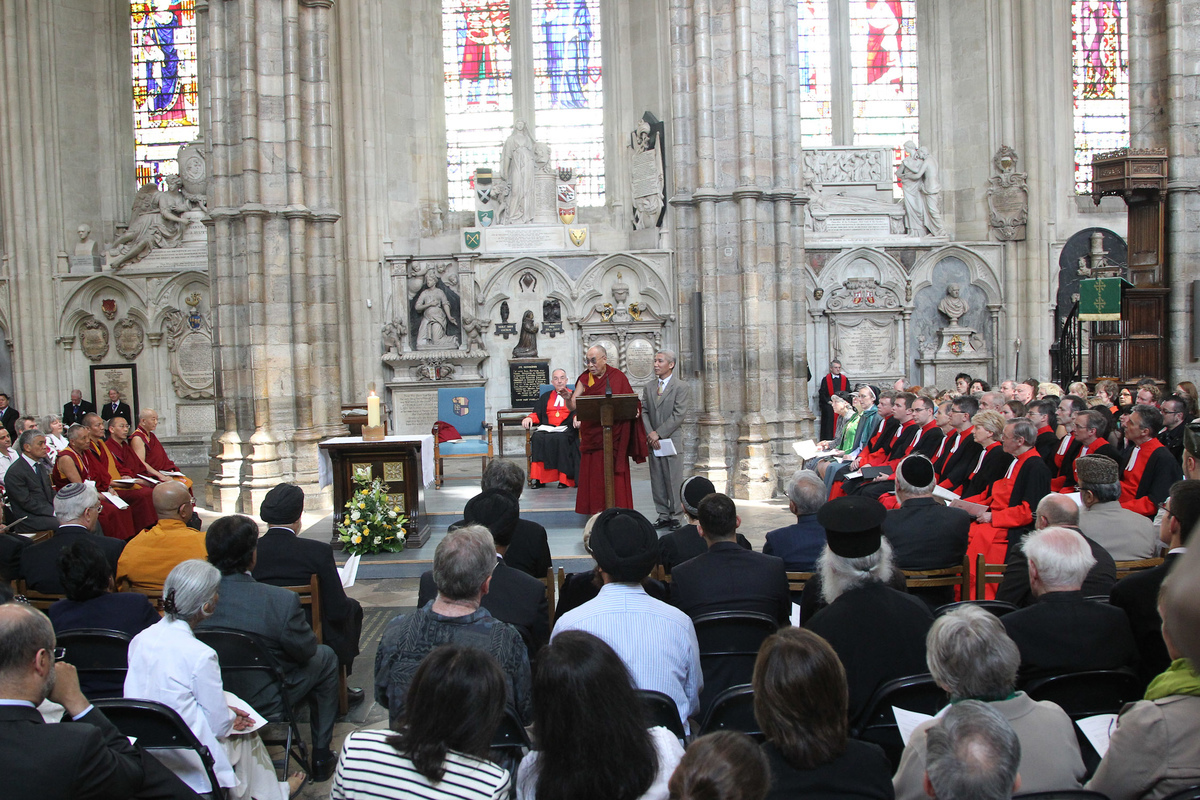 The Dalai Lama visited Westminster Abbey on Wednesday 20th June 2012 for A Moment of Prayer and Reflection in the Nave.