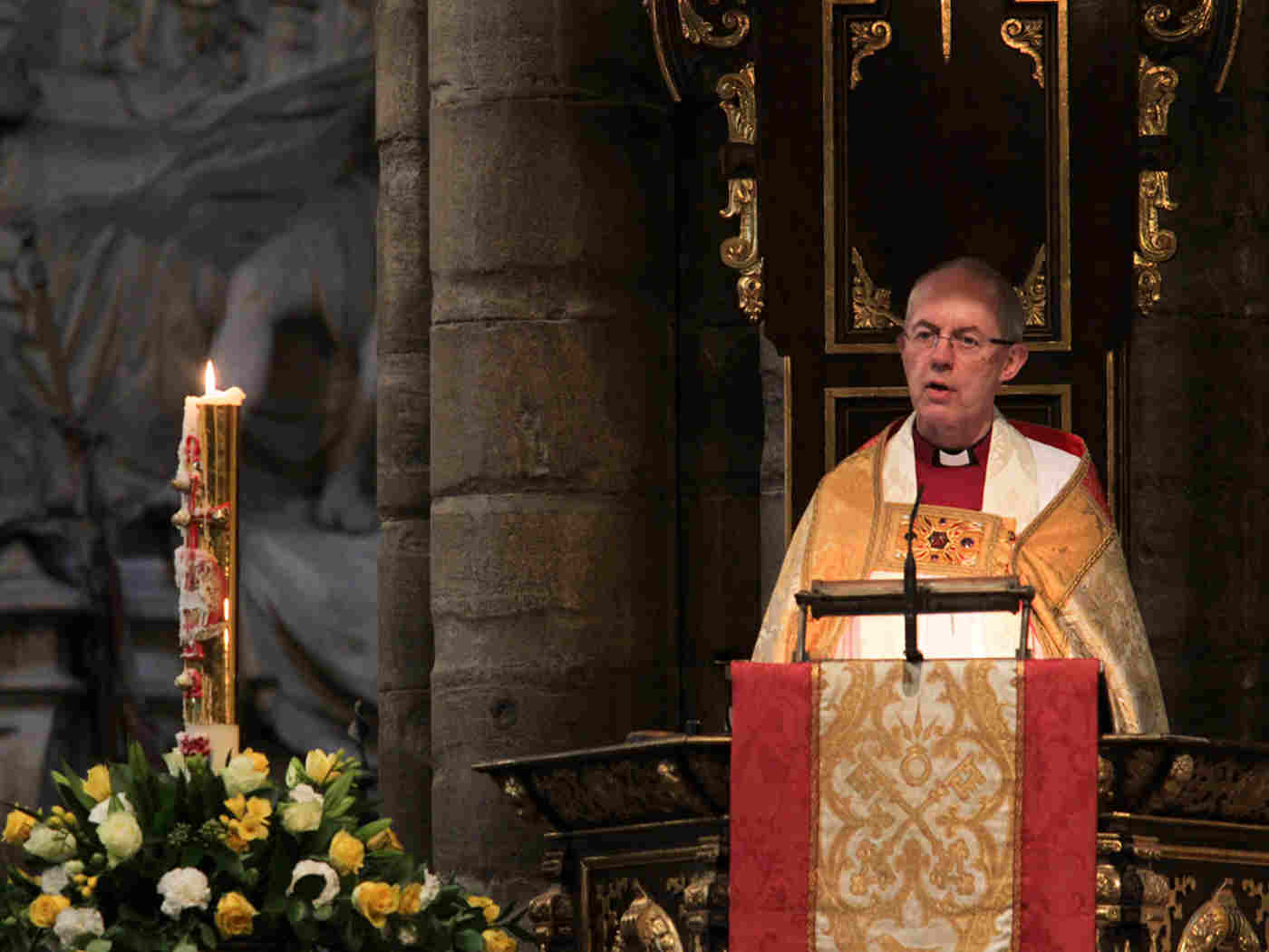 The Most Reverend and Right Honourable Justin Welby, Archbishop of Canterbury, Primate of All England and Metropolitan preaches the sermon