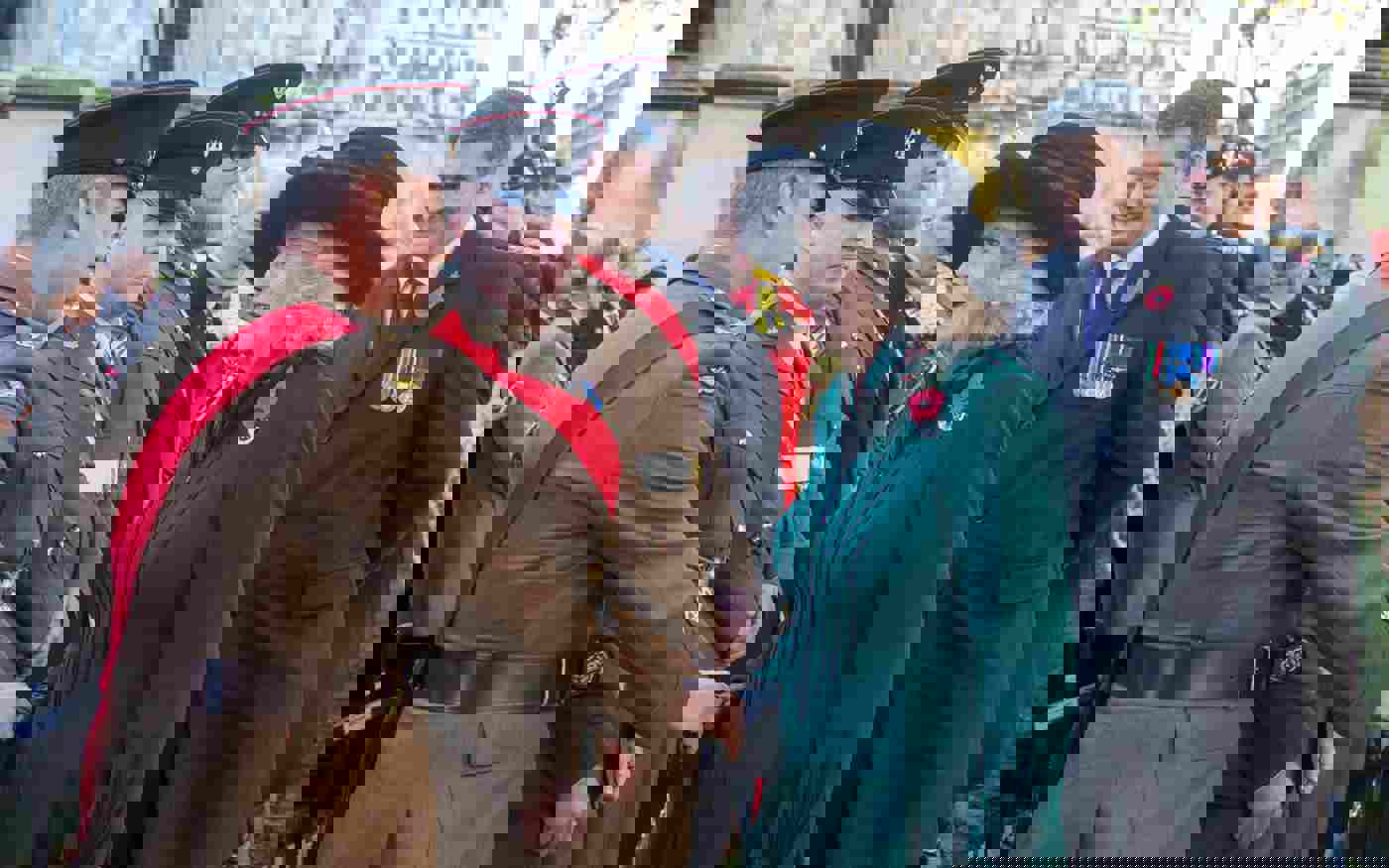 HRH The Duchess of Cornwall honours war dead