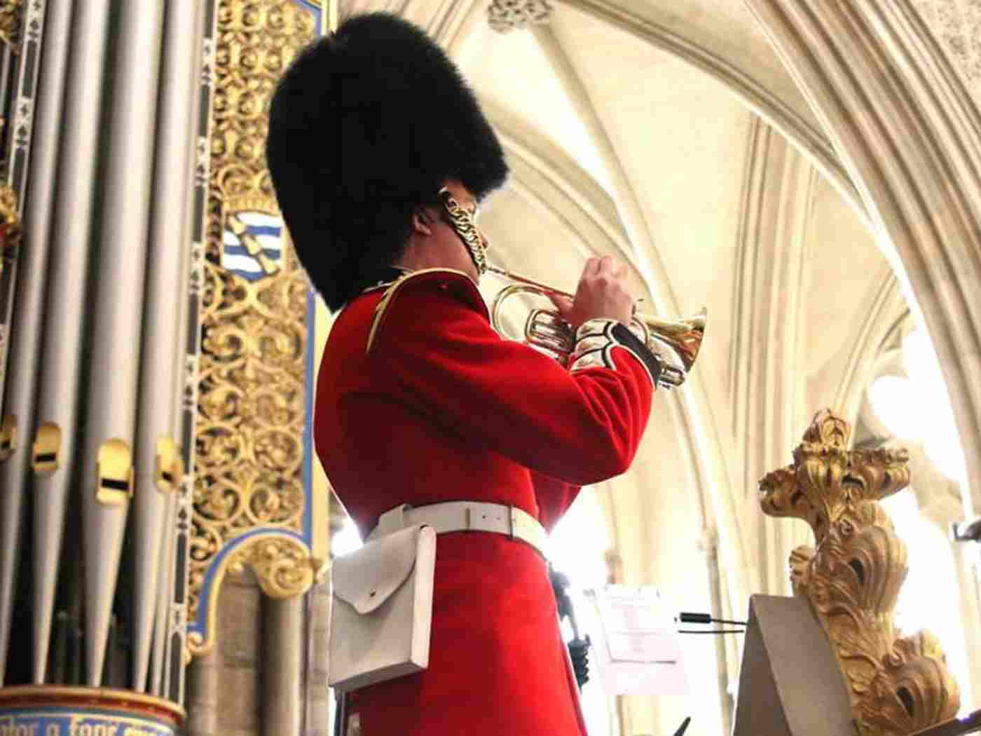 The bugler plays Last Post