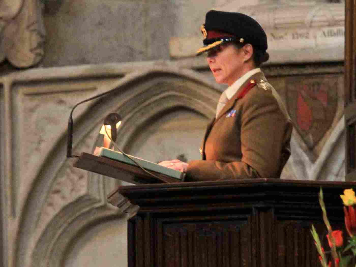 Colonel Deborah Porter, Deputy Commander, Defence Medical Group, gives a testimony