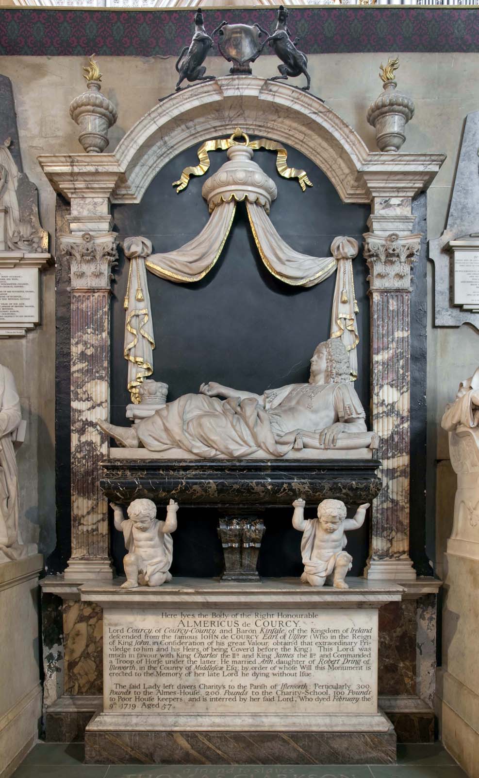 Almericus de Courcy, Baron Kingsale Westminster Abbey